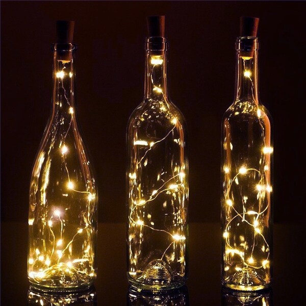 6 Pack Wine Bottles Cork String Lights Decorations for Garden Wedding Bed Bath Beyond 28177385