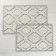 preview thumbnail 14 of 23, Superior Ceton Geometric Washable Bath Rug, Set of 2 Medium - Sage
