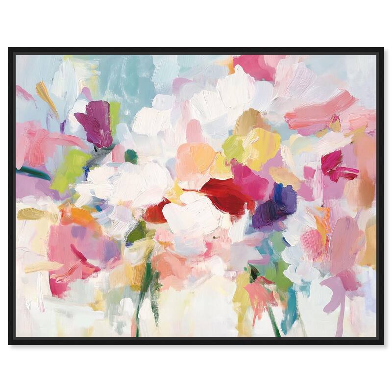Saturated Colors II Canvas by Art Remedy - Black - 45" x 36"