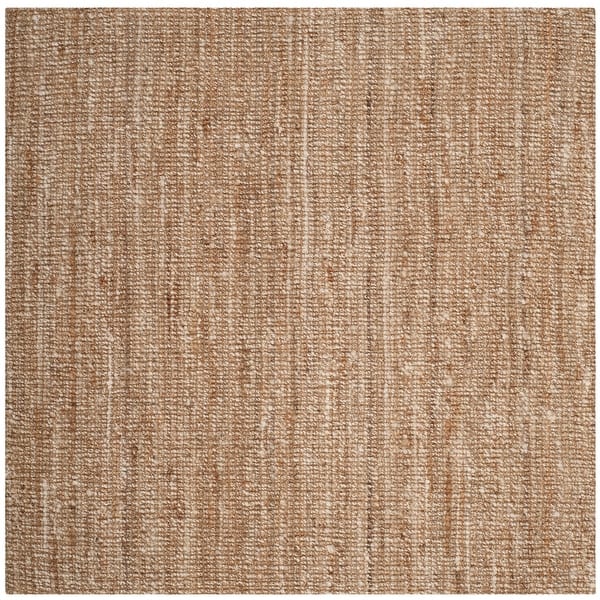 slide 2 of 17, SAFAVIEH Jerneja Handmade Solid Chunky Jute Area Rug 10' Square - Natural/Ivory - Square