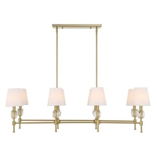 Uttermost Arques 8 Light Linear Chandelier - 48"W x 18.125"D x 14.5"H
