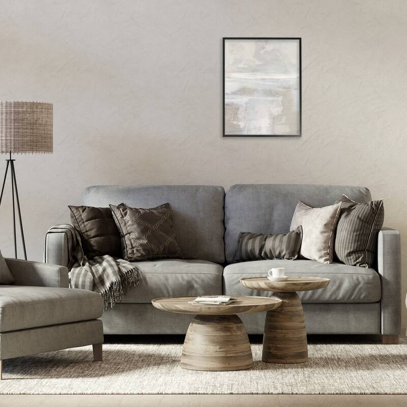 Stupell Muted Beige & Grey Framed Giclee Art Design By Rachel Springer