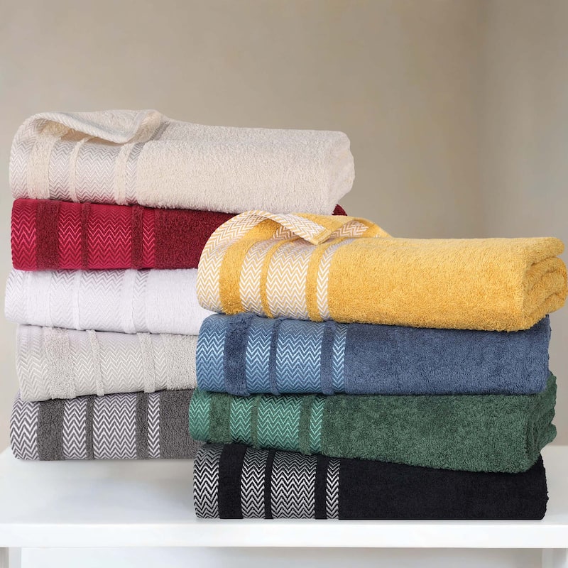 Superior Hays Cotton Medium Weight 3 Piece Bathroom Towel Set