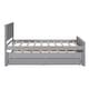preview thumbnail 5 of 22, Twin Size Platform Bed with Trundle and Two Storage Drawers, Stylish and Durable Design, Perfect for Sleepovers, Grey