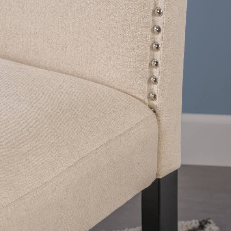 Logan 30-inch Fabric Backed Barstool by Christopher Knight Home (Set of 2) - 18.63" D x 22.00" W x 45.00" H