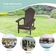 preview thumbnail 47 of 55, Bonosuki Faux Wood Outdoor Patio Adirondack Chair
