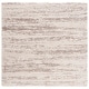 preview thumbnail 34 of 58, SAFAVIEH Hudson Shag Lulzime Modern Abstract 2-inch Thick Rug 3' Square - Ivory/Beige