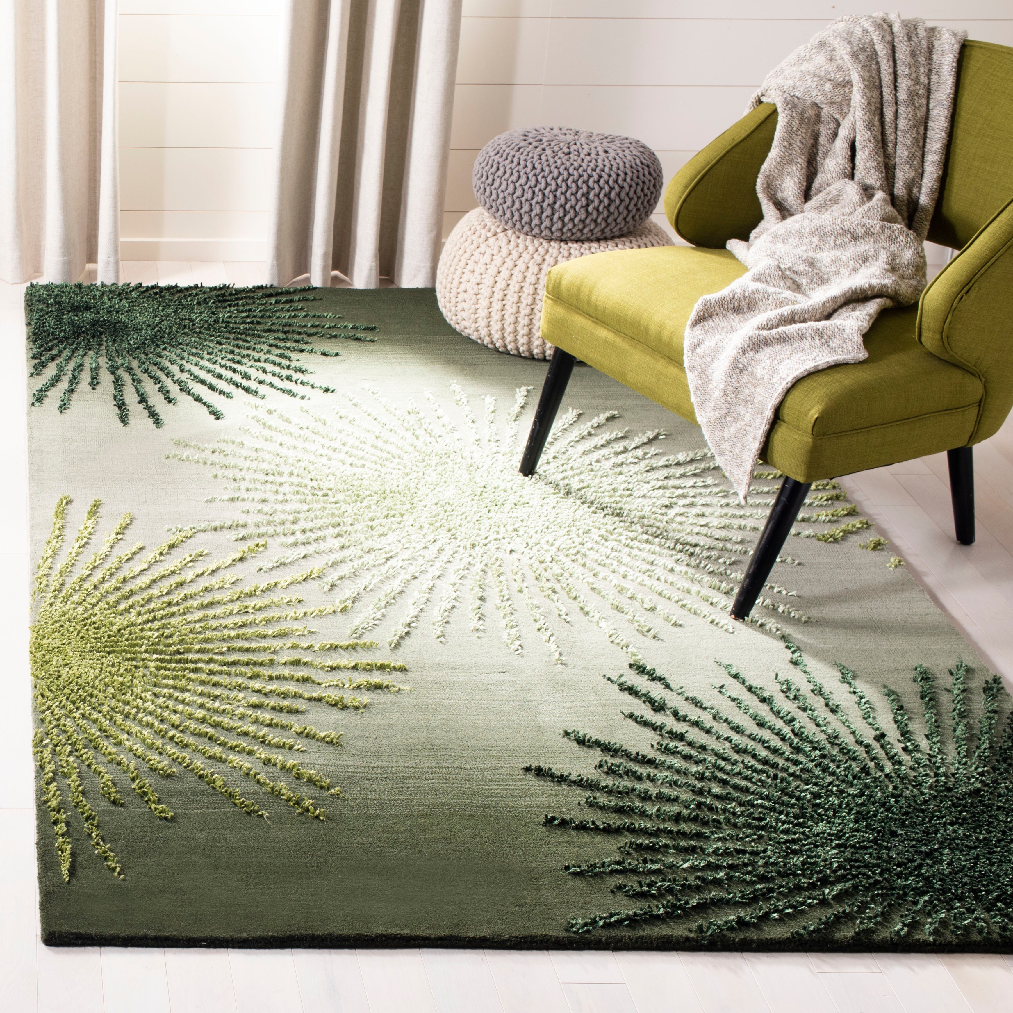 Shop Safavieh Handmade Soho Miyase Burst N Z Wool Rug On Sale Overstock 5779102