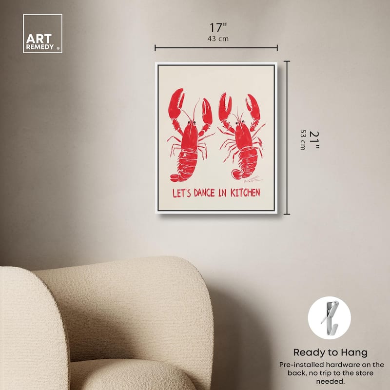 Let's Dance In Kitchen Canvas by Art Remedy