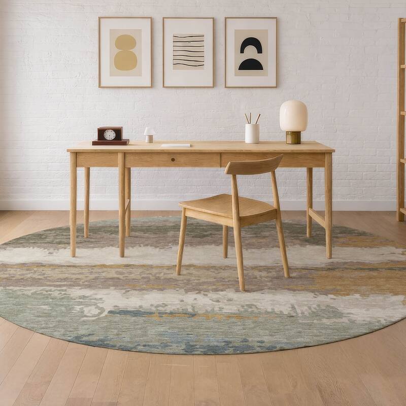 Machine Washable Indoor/ Outdoor Modern Buena Chantille Rug