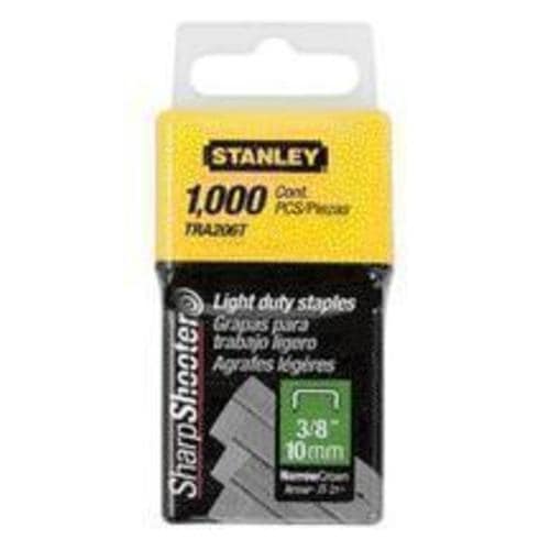 Stanley TRA206T Light Duty Staples 3/8", 1000/Pack