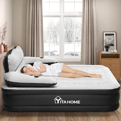 Moasis Queen Size Air Mattress with Headboard