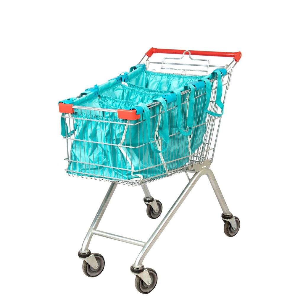 Handy Sandy Reusable Shopping Cart Bag with Board Base