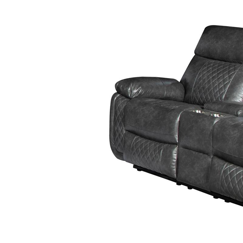Infinity Power Reclining Faux Leather Reclining Loveseat
