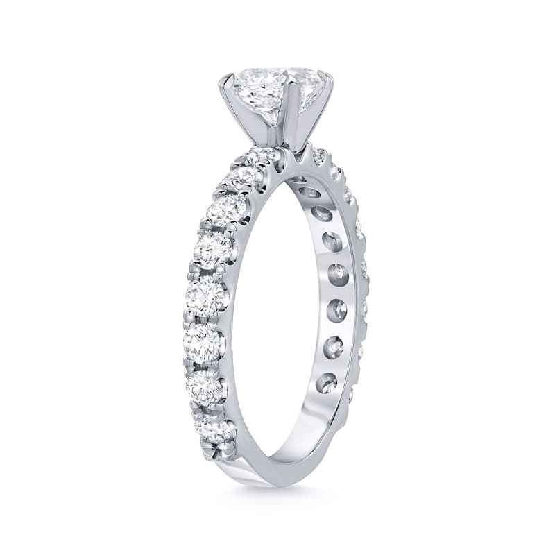 Auriya 14k Gold 1 1/2ctw Classic Round Diamond Engagement Ring