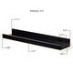 preview thumbnail 8 of 7, Wallniture Denver Floating Shelf Wood Bookshelf Nursery Decor Black Storage Shelves (Set of 4)