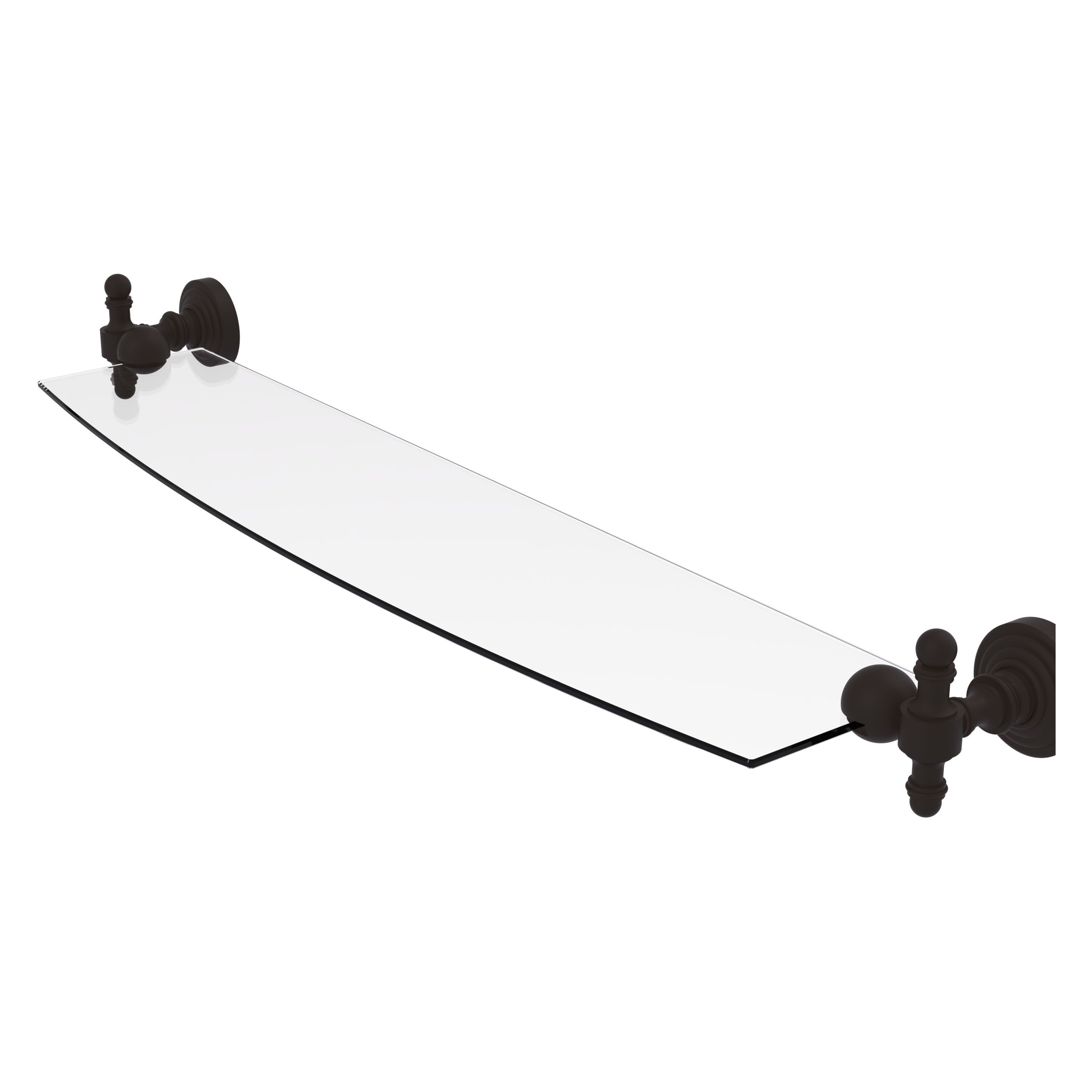 Allied Brass Retro Wave 18 Inch Glass Shelf