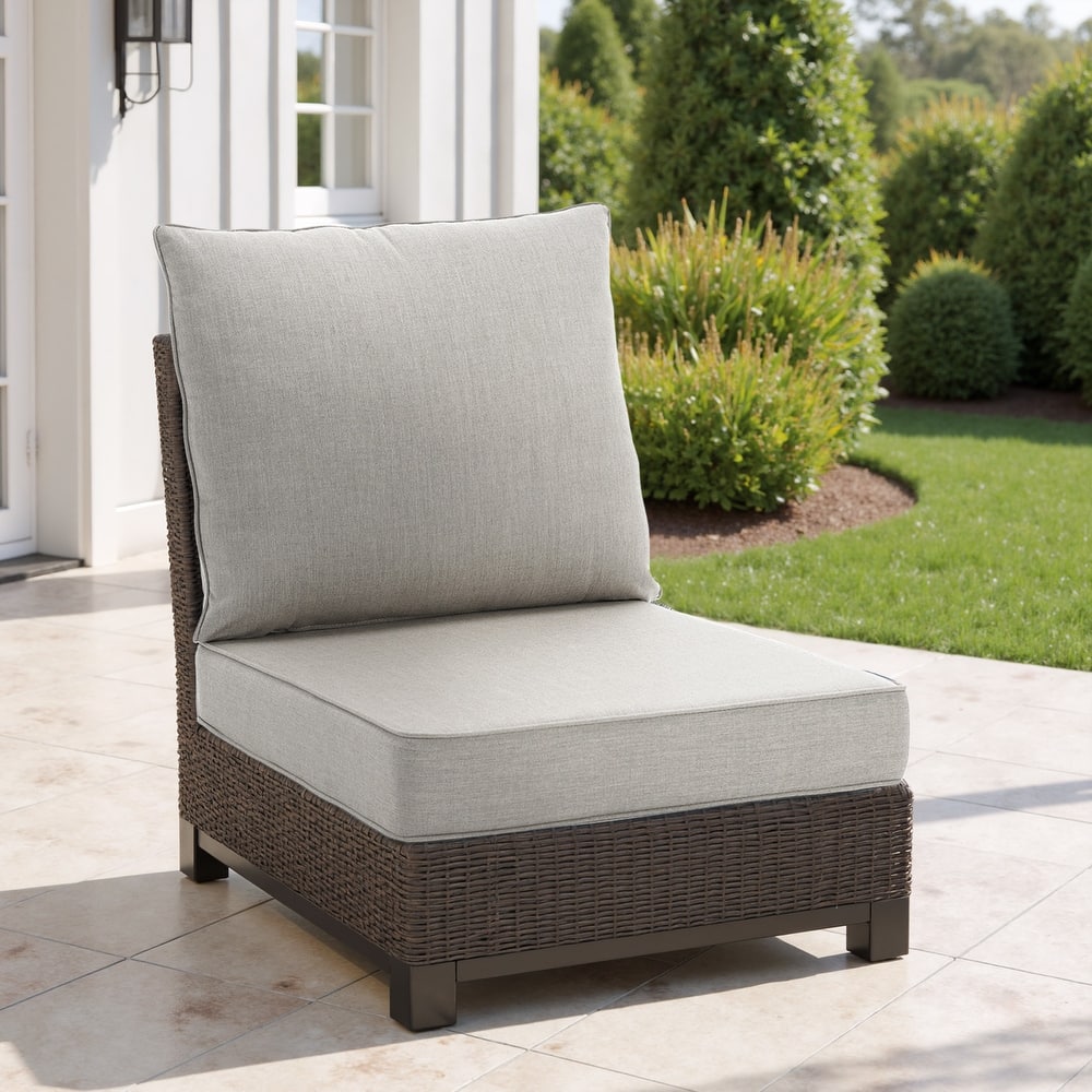 4.7" Thick Sunbrella Outdoor Cushion Set with Back and Seat Cushion