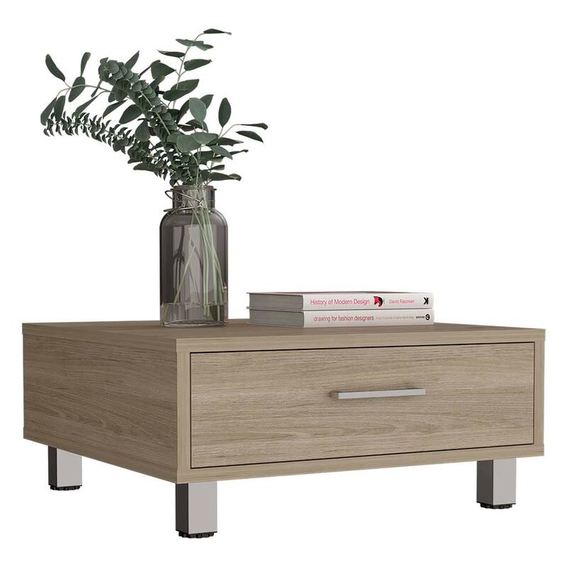 Coffee Table Albuquerque, One Drawer, Light Pine Finish,High quality and durable