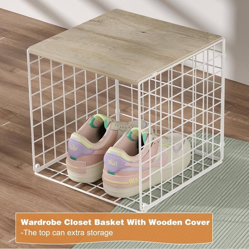 3PCS Stackable Closet Organizers and Storage, Closet Shelves
