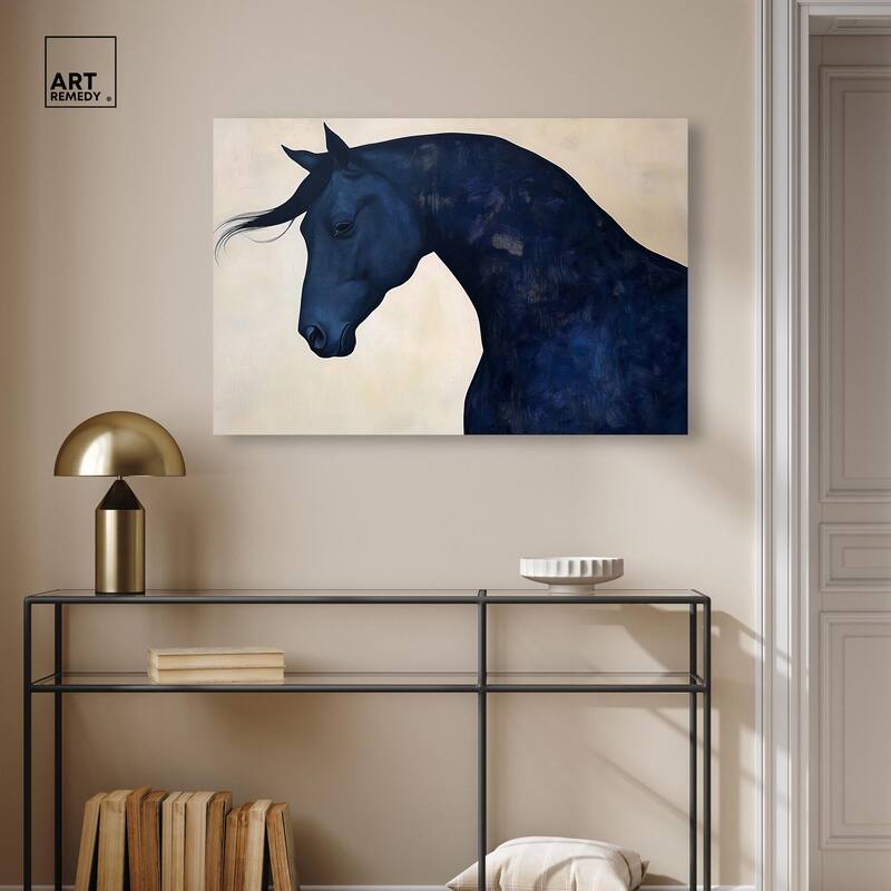Blue Horse I Canvas by Art Remedy, Gallery Wrapped