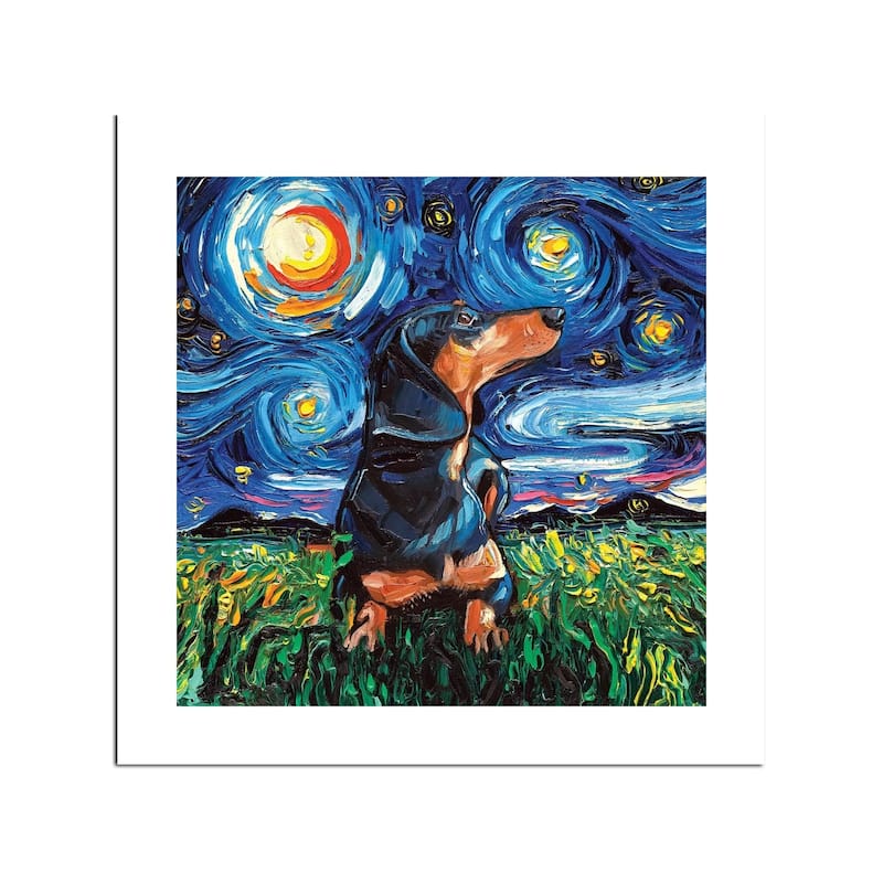 Black And Tan Dachshund Fine Art by Aja Trier - Multi