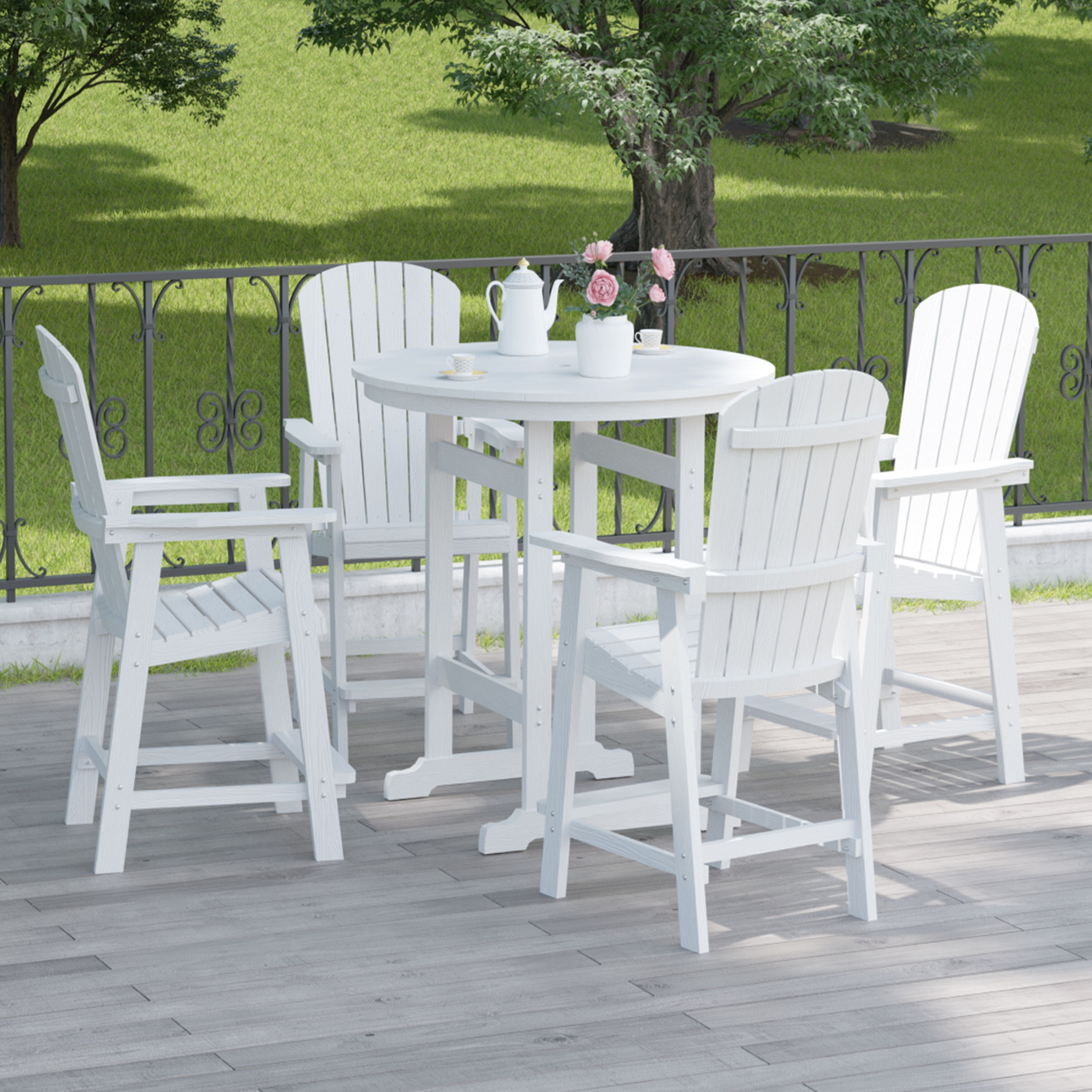 Plastic bar height table discount