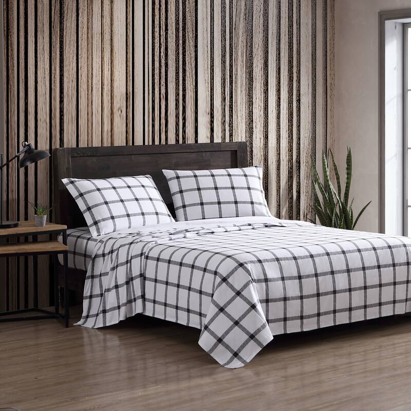 Eddie Bauer Printed Cotton Flannel Sheet Set