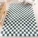 preview thumbnail 14 of 40, Nuloom Adelaide Mid-Century Checkered Shag Area Rug 10' x 14' - Green