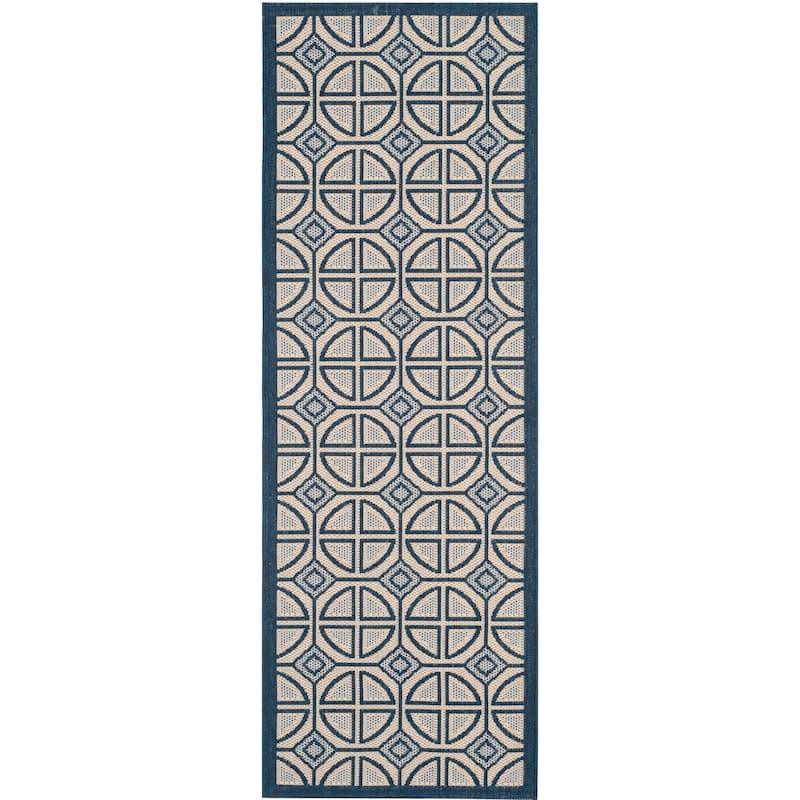 SAFAVIEH Courtyard Saundra Indoor/ Outdoor Waterproof Patio Backyard Rug