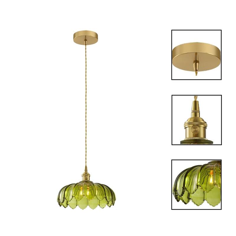 10 INCH kitchen lighting green pendant light glass pendant light