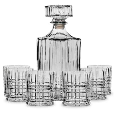 Fifth Avenue Dalmore Whiskey Decanter with Stopper and 6 Tumbler