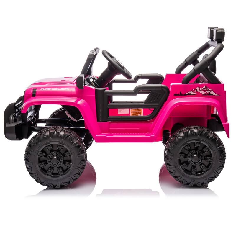 Kids Electric Ride-On Car with Remote, 12V, Bluetooth, Four-Wheel Suspension, Ages 3+