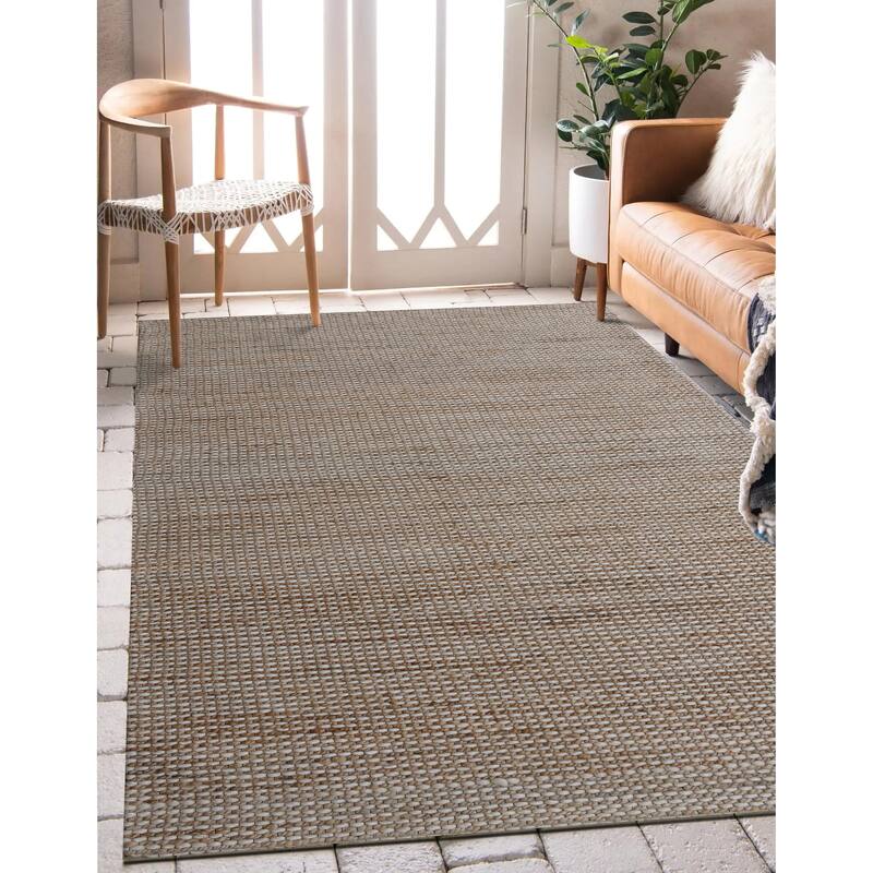 Sevita Farmhouse Jute and Wool Blend Indoor Area Rug