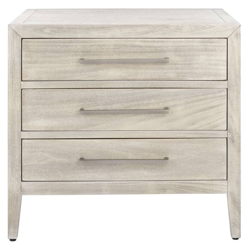 SAFAVIEH Couture Sija 3-Drawer Wood Nightstand