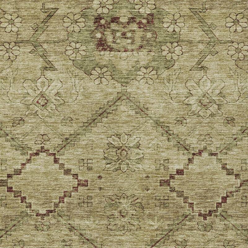 HomeRoots Floral Transitional Rectangle Outdoor Rug