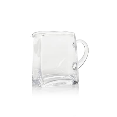 Reginald Blown Glass Scissor Cut Pitcher
