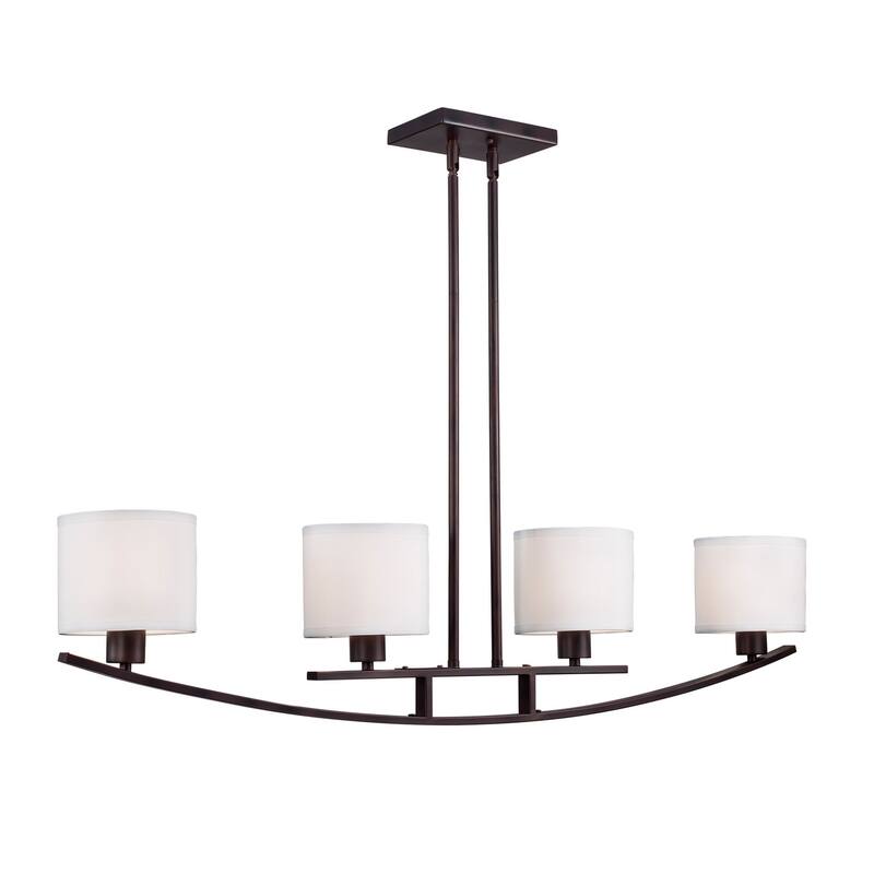 Forte Lighting 4 Light 59" Wide Linear Chandelier