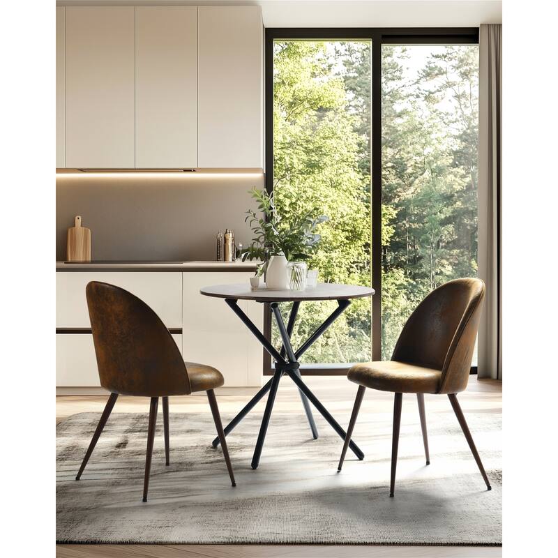 Homy Casa Modern Upholstered Dining Chair with Comfortable Backrest