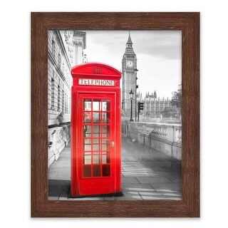 20x46 Frame Brown Barnwood Picture Frame - Modern Photo Frame Includes ...