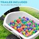 preview thumbnail 6 of 8, Electric ATV with Back Trailer for Toddlers, Safe 6V Ride-On Car with Rugged Wheels, Foot Pedal Control, and Realistic Design