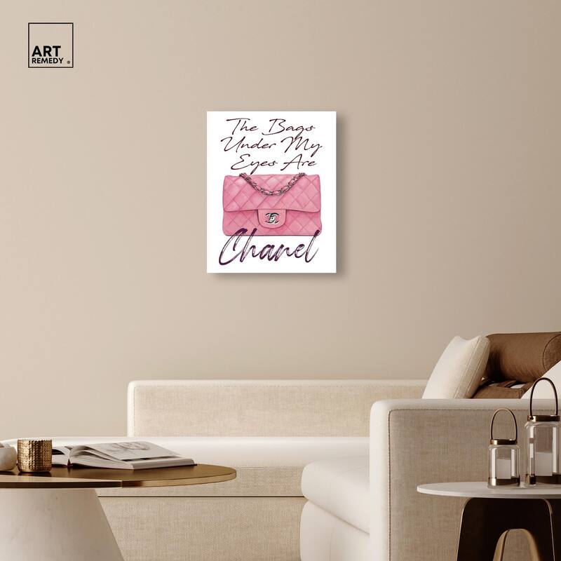 The Bag Under my Eyes Canvas by Art Remedy, Gallery Wrapped
