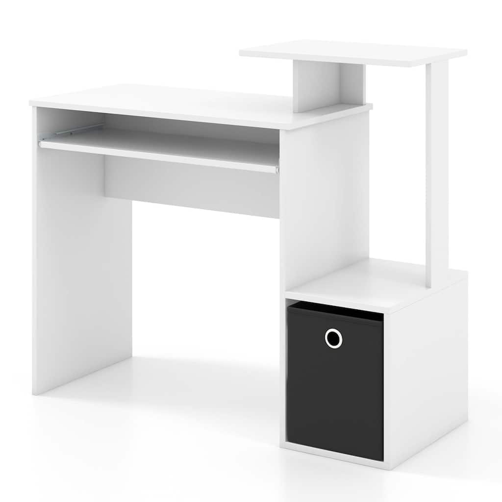 Costway Home Office Computer Desk Space-saving Study Writing Desk with - See Details