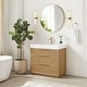 preview thumbnail 25 of 77, Hohhot Bath Vanity with Integrated Stone Sink Top without Mirror