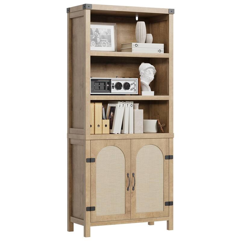 Tall Bookshelf with Storage, Bookshelves and Bookcases with Doors