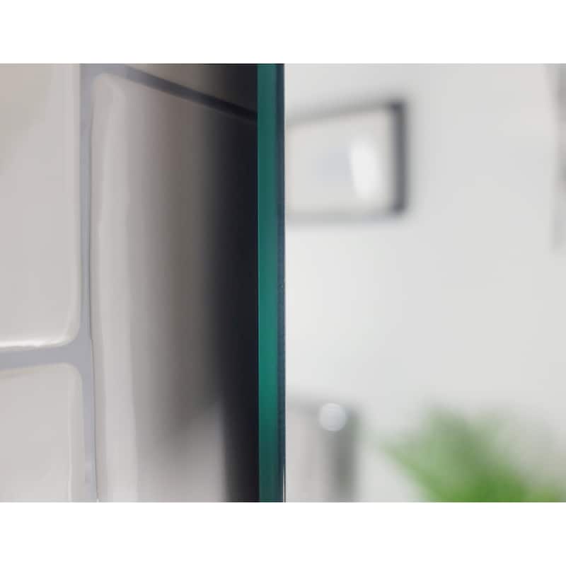 Charly 22 in. W x 28 in. H Octagon Polished Frameless Bathroom Vanity Mirror - 22" x 28"