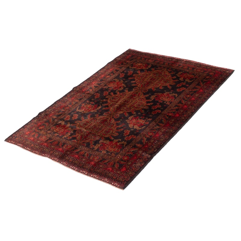 Teimani Black Rug 4'1" x 6'5" - 4'1 x 6'5