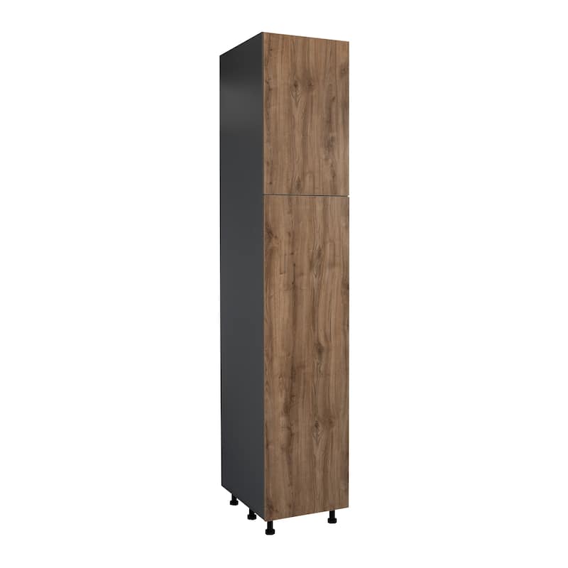 18" x 96" Utility Cabinet-Double Door-Grey - 18 x 96 x 23 3/8 - Brown