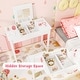 preview thumbnail 10 of 18, Gymax Kids Vanity Table & Chair Set 2-in-1 Princess Makeup Dressing
