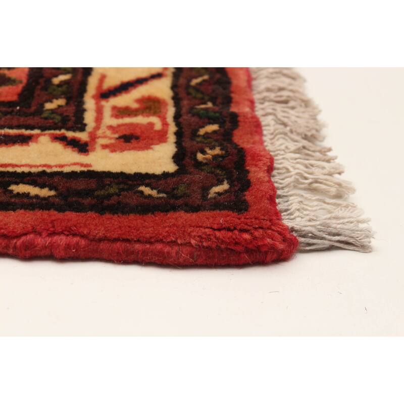 ECARPETGALLERY Hand-knotted Andelz Red Wool Rug - 3'7 x 4'11